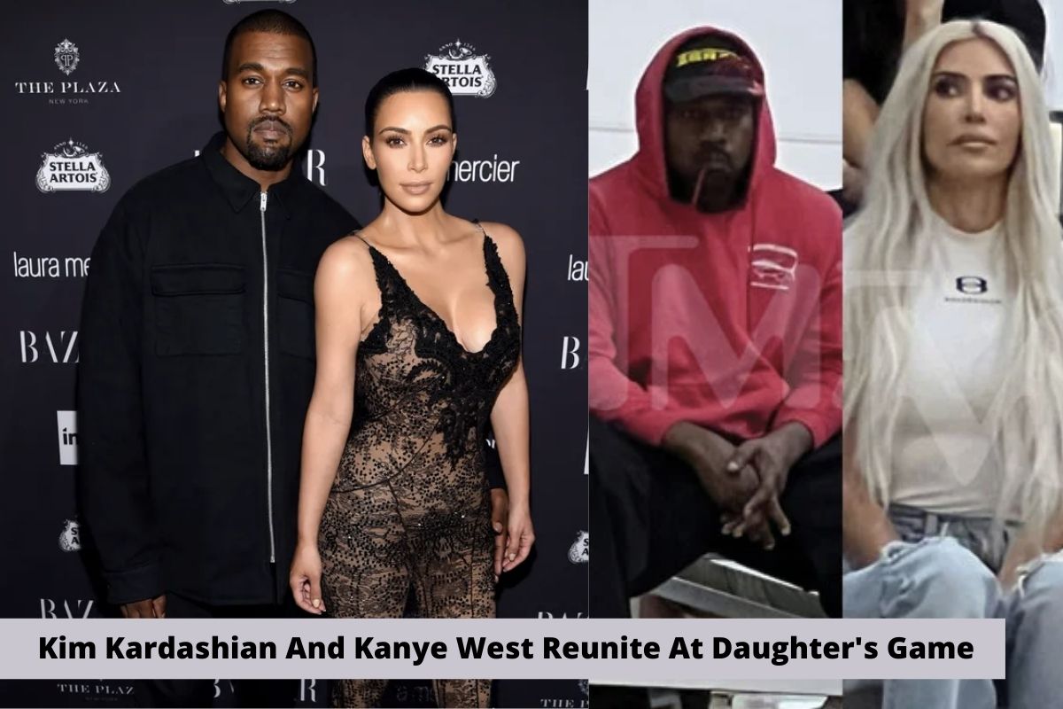 Kim Kardashian And Kanye West Reunite At Daughter's Game